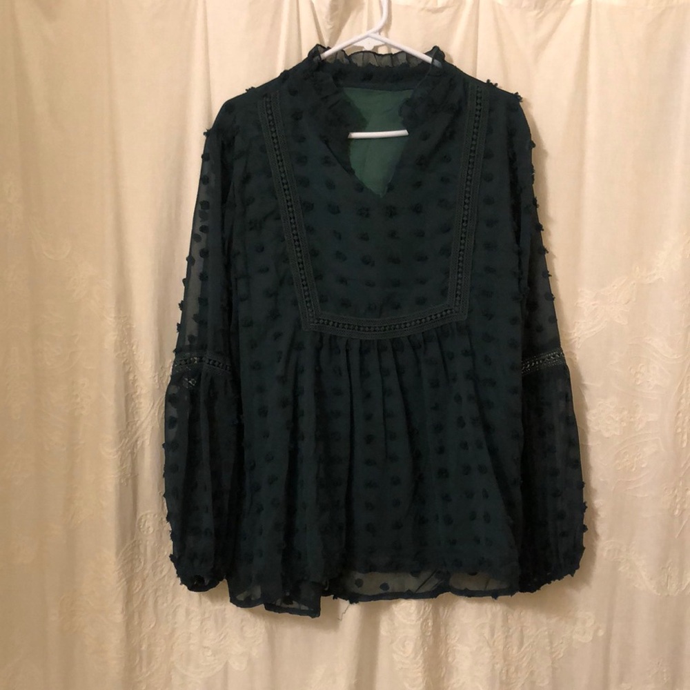 Polka dot dressy shirt